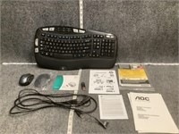 Keyboard Mouse and Cable Bundle