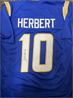 Chargers Justin Herbert Signed Jersey with COA