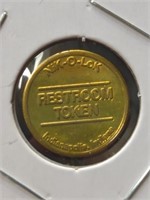 Small restroom token