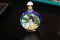 Chinese Enamel on Copper Snuff Bottle