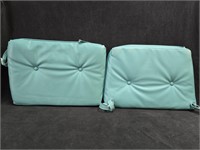 (18) Commercial Heavy Vinyl Cushions Light Blue