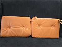 (12) Commercial Heavy Vinyl Cushions Orange