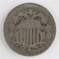 1882 US SHIELD NICKEL COIN