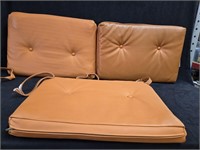 (9) Commercial Heavy Vinyl Cushions Orange