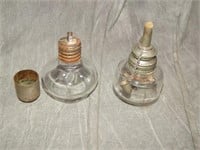Small antique Oil Lamps