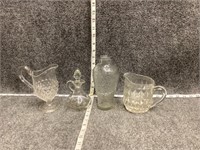 Glass Vase and Pitcher Bundle