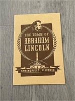 Vintage The Tomb of Abraham Lincoln Booklet