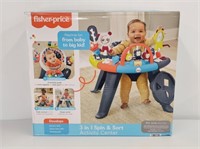 NEW - FISHER PRICE - 3 IN 1 ACTIVITY CENTER
