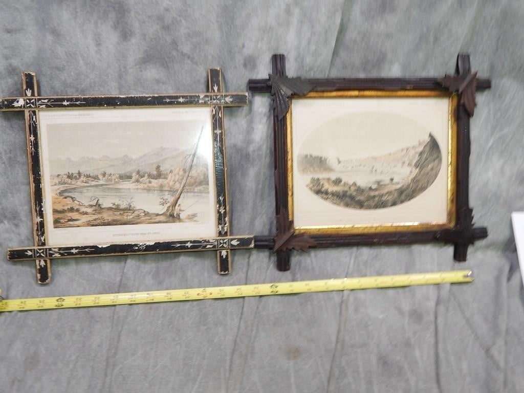 c 1855 USPRR Survey Lithographs in Antique Frames