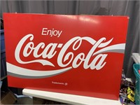 Large Metal Coca Cola Sign Outdoor Advertising