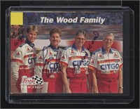 **SIGNED** WOOD FAMILY NASCAR RACING CARD
