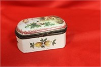 A Vintage Porcelain Trinket Box