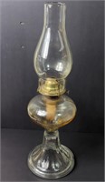 Eagle Vtg Glass Oil Lamp