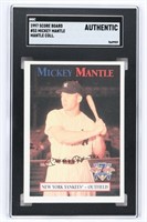 GRADED MICKEY MANTLE BASEBALL CARD
