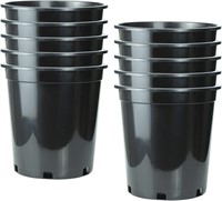$85--10 Gallon Round Plastic Pots- 5 Pack