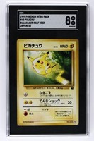 GRADED JAPANESE PIKACHU POKEMON CARD