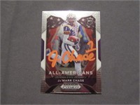 JA'MARR CHASE SIGNED ROOKIE CARD WITH COA