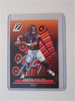 JUSTIN FIELDS SIGNED SPORTS CARD WITH COA