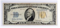 1934 US $10 SILVER CERTIFICATE NOTE