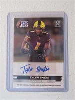 2022 PRO SET TYLER BADIE RC AUTO CARD