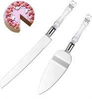 ($30) Wedding Cake knife and Server Set -