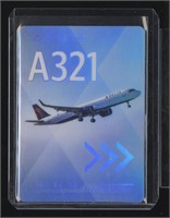 DELTA A-321 AIRPLANE COLLECTIBLE CARD
