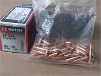 90PLUS 22 CAL HORNADY PROJECTILES BTHP RELOADING