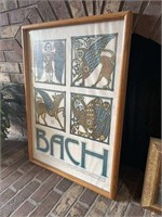 Framed Lithograph Bach