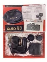 Asahi Pentax Auto 110 Slr Camera & Lenses