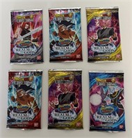 (6) x SEALED PACKS OF DRAGONBALL CARDS