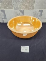 Large vintage antique orange bowl