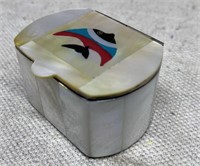 Inlay Mother of Pearl Ring Box