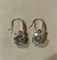 Pair of Dangly Cubic Zirconia Earrings (Madison)