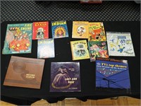 Box of mostly children's books and records