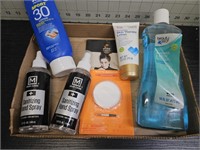 Sanitizer, sunscreen, body oil, lotion, Halloween