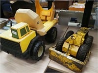 Pressed steel toy bulldozer and steel