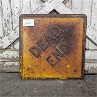 Metal Dead End Road Sign