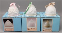 (3) LLADRO 1980's First Annual Christmas Bells