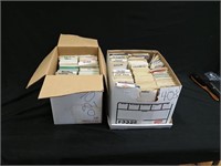 Two boxes of road maps, 1940s, 1970s and '80s