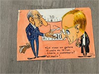 Vintage Caricature Politics Comic
