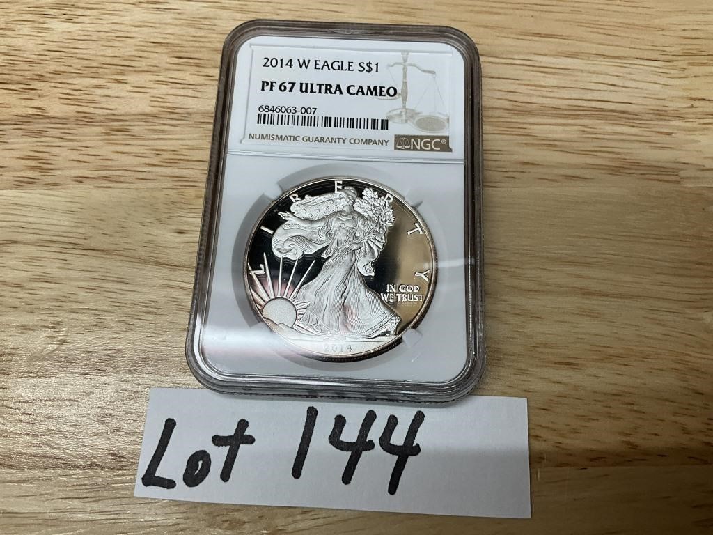 Graded 2014 "W" Silver Eagle