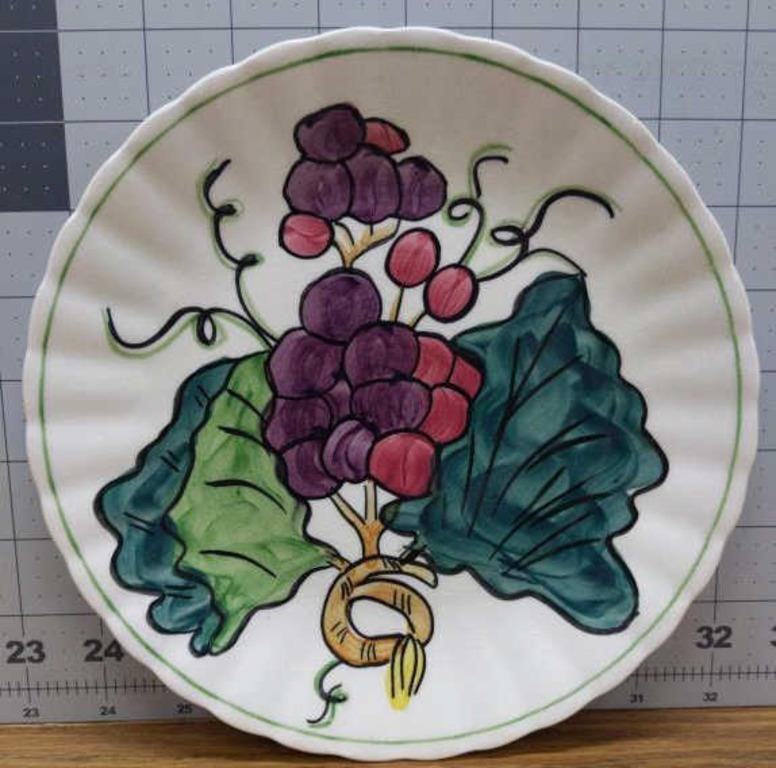 Vintage hand-painted Italian plate