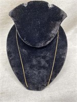 Gold tone chain without clasp