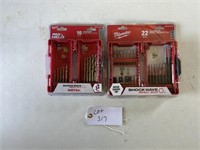 (2) Sets Of Milwaukee Drill Bits