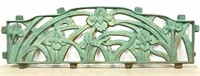 Antique Art Nouveau Style Cast Iron Floral Panel