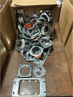 1 LOT ASSORTED HARDWARE INCLUDING OCTAGON FLAT