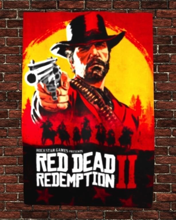 36" X 60" Red Dead Redemption 2 Tapestry