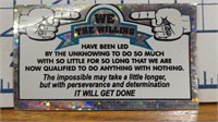 Vintage we the willing business card
