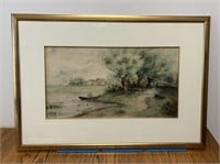 Artist Signed Watercolor Painting