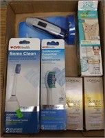Toothbrush and sunscreen lot